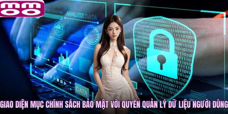 Giao diện mục chính sách bảo mật với các quyền quản lý dữ liệu người dùng